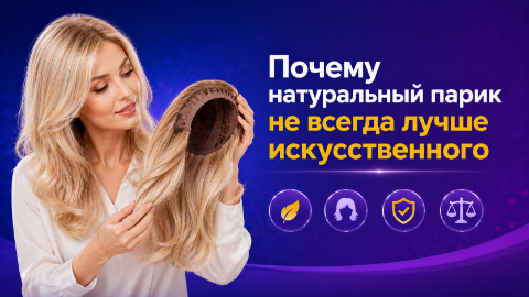 Натуральный и искусственный парик: отличия, преимущества и недостатки