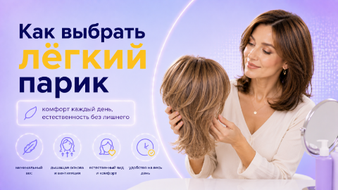 Как выбрать лёгкий парик