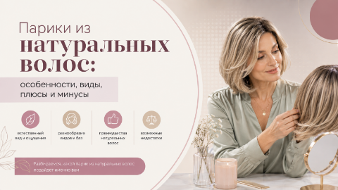 Парик из натуральных волос